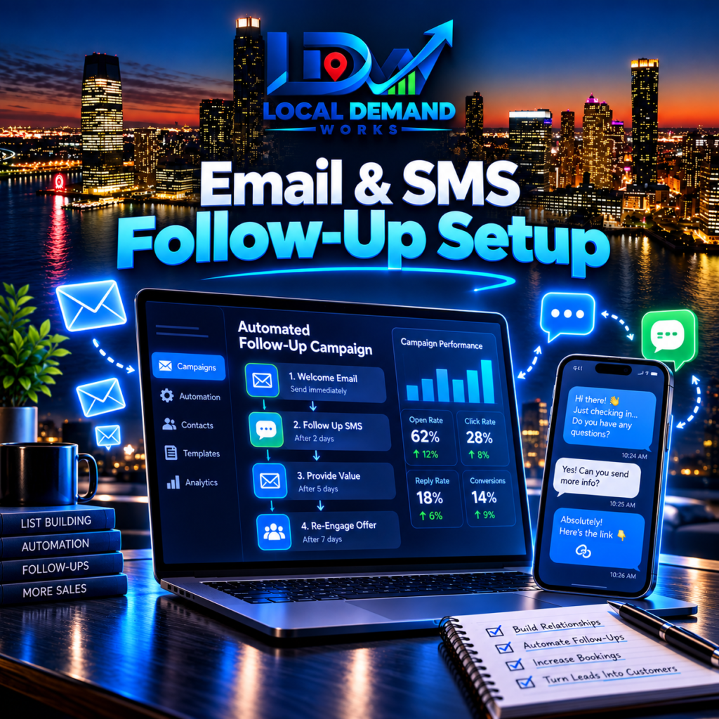 Email & SMS Follow-Up Setup service by Local Demand Works