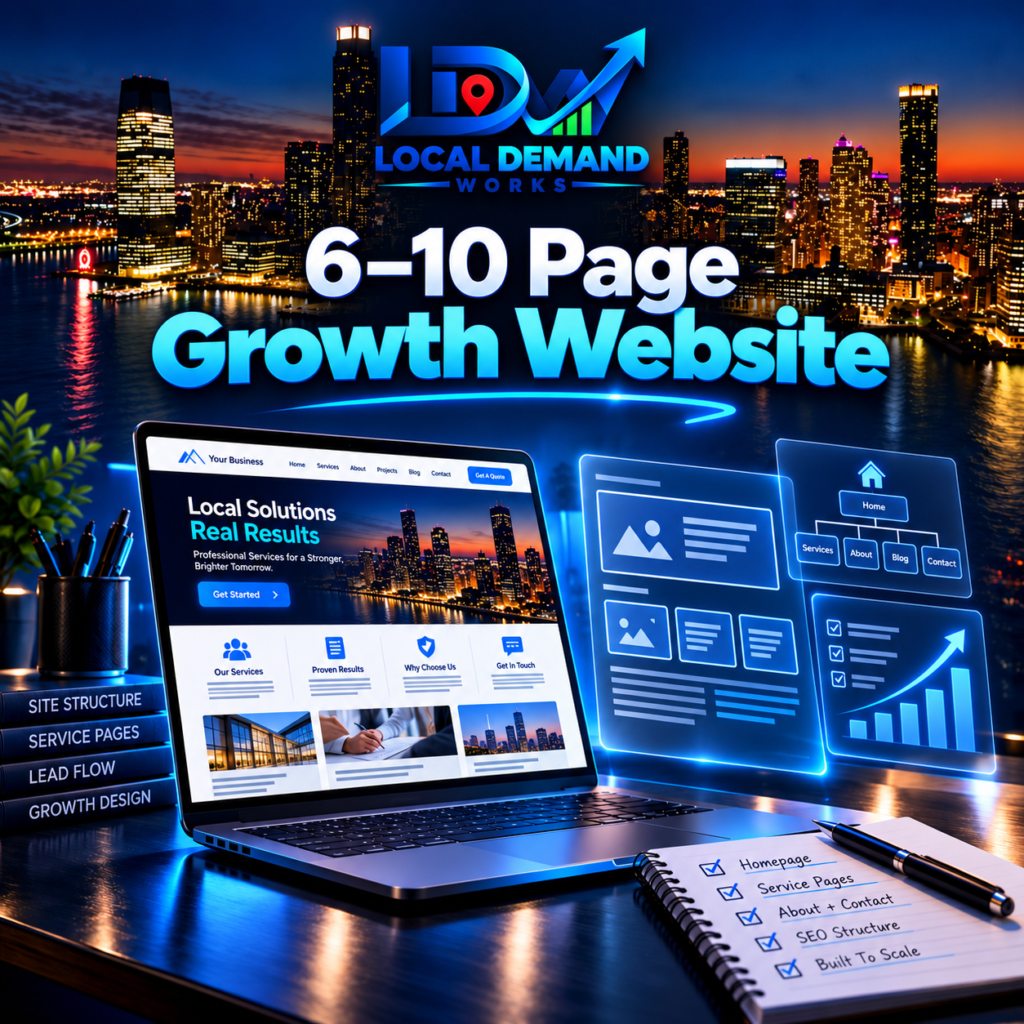 6–10 Page Growth Website service by Local Demand Works