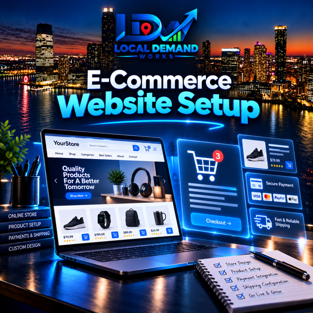 E-Commerce Website Setup service by Local Demand Works