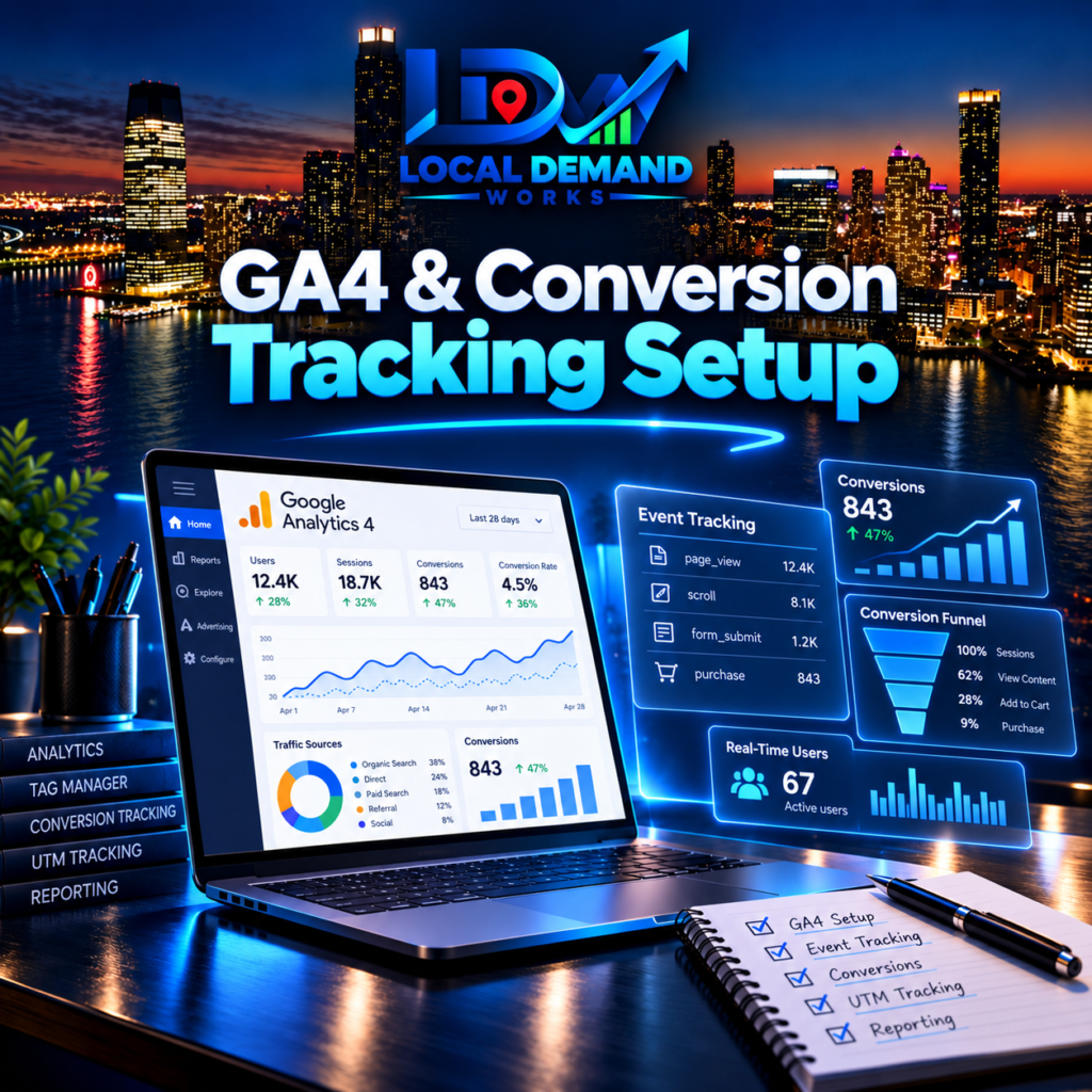 GA4 & Conversion Tracking Setup service by Local Demand Works