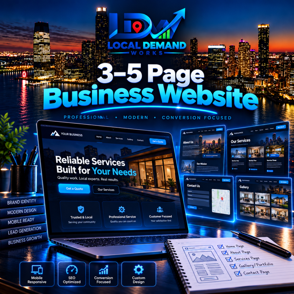 3–5 Page Business Website by Local Demand Works